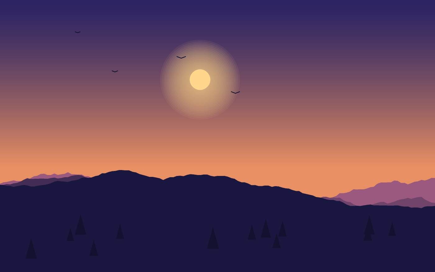 Landschaftsillustration
