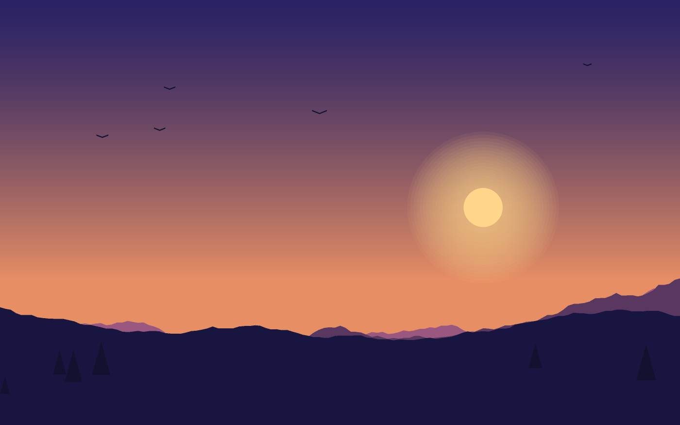 Ilustrace krajiny
