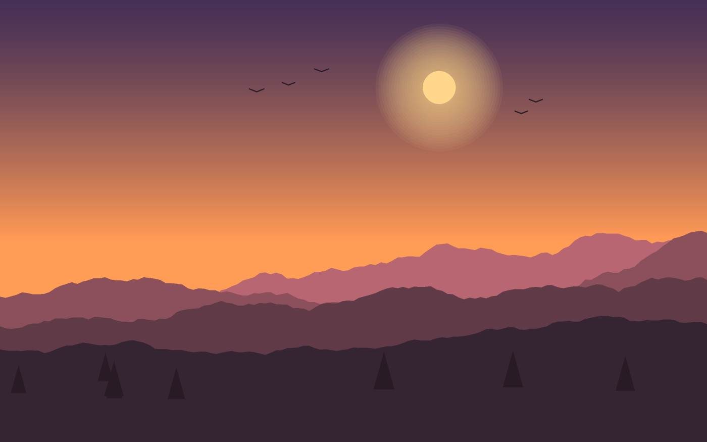 Ilustrace krajiny