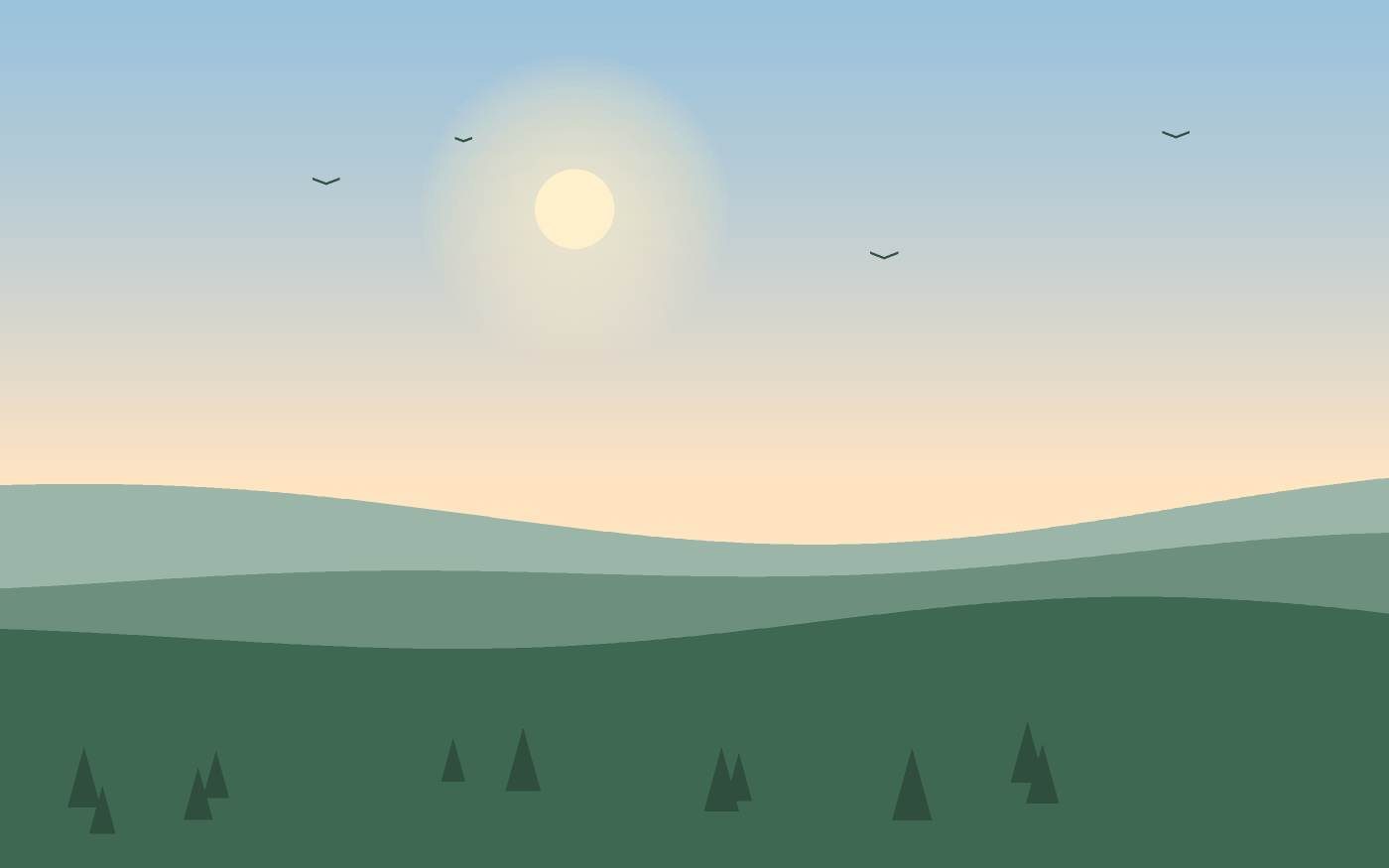 Ilustración de un paisaje