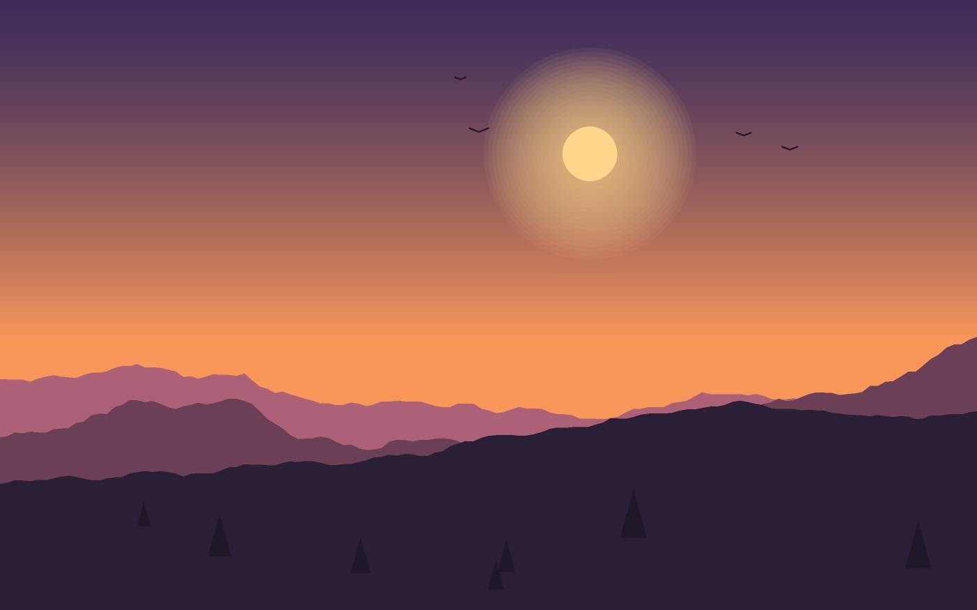 Ilustración de un paisaje