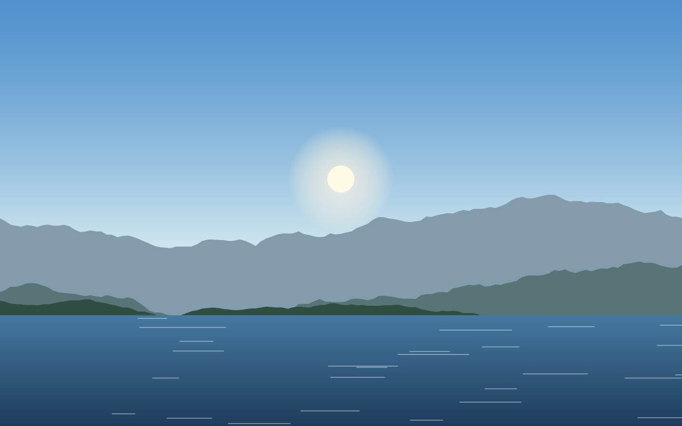 Illustrazione di un paesaggio