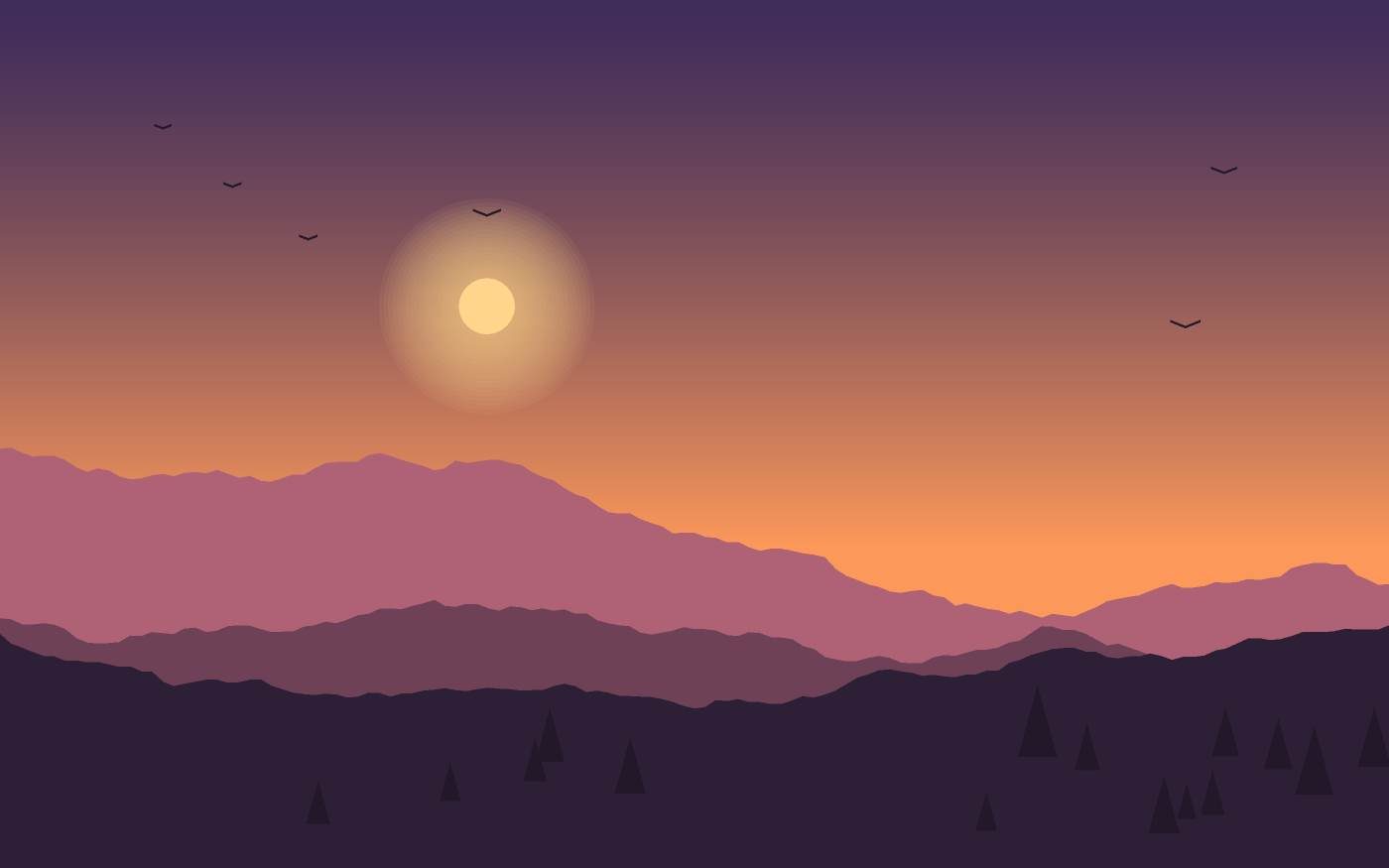 Landschapsillustratie
